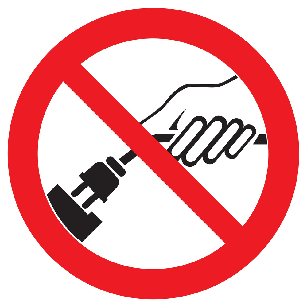 Panneau adhésif INTERDIT DE RETIRER LA PRISE Ø420MM TALIAPLAST - 723324