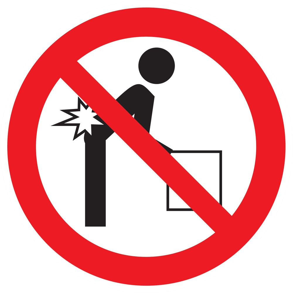 Panneau adhésif MAUVAISE POSITION POUR SOULEVER Ø420MM TALIAPLAST - 723335