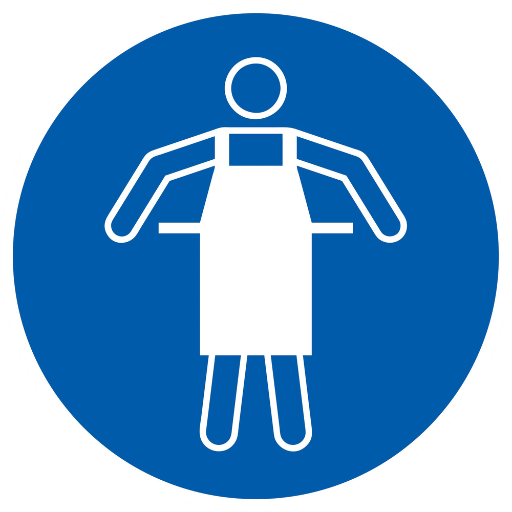 Panneau adhésif PROTECTION OBLIGATOIRE TETE/VOIES RESPIRATOIRES D.420mm TALIAPLAST - 723504