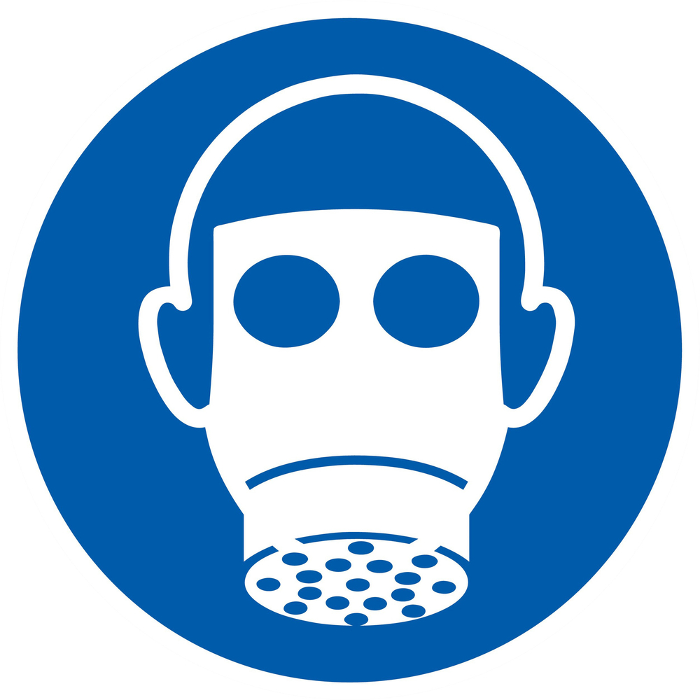 PANNEAU PROTECTION DES VOIES RESPIRATOIRES OBLIGAT. Ø420MM TALIAPLAST - 723511