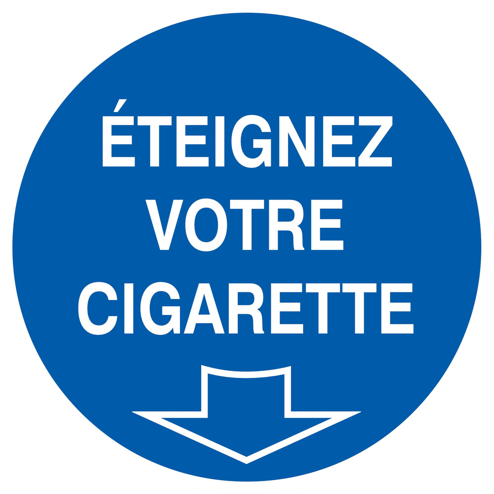 PANNEAU ETEIGNEZ VOTRE CIGARETTE Ø420MM TALIAPLAST - 723516