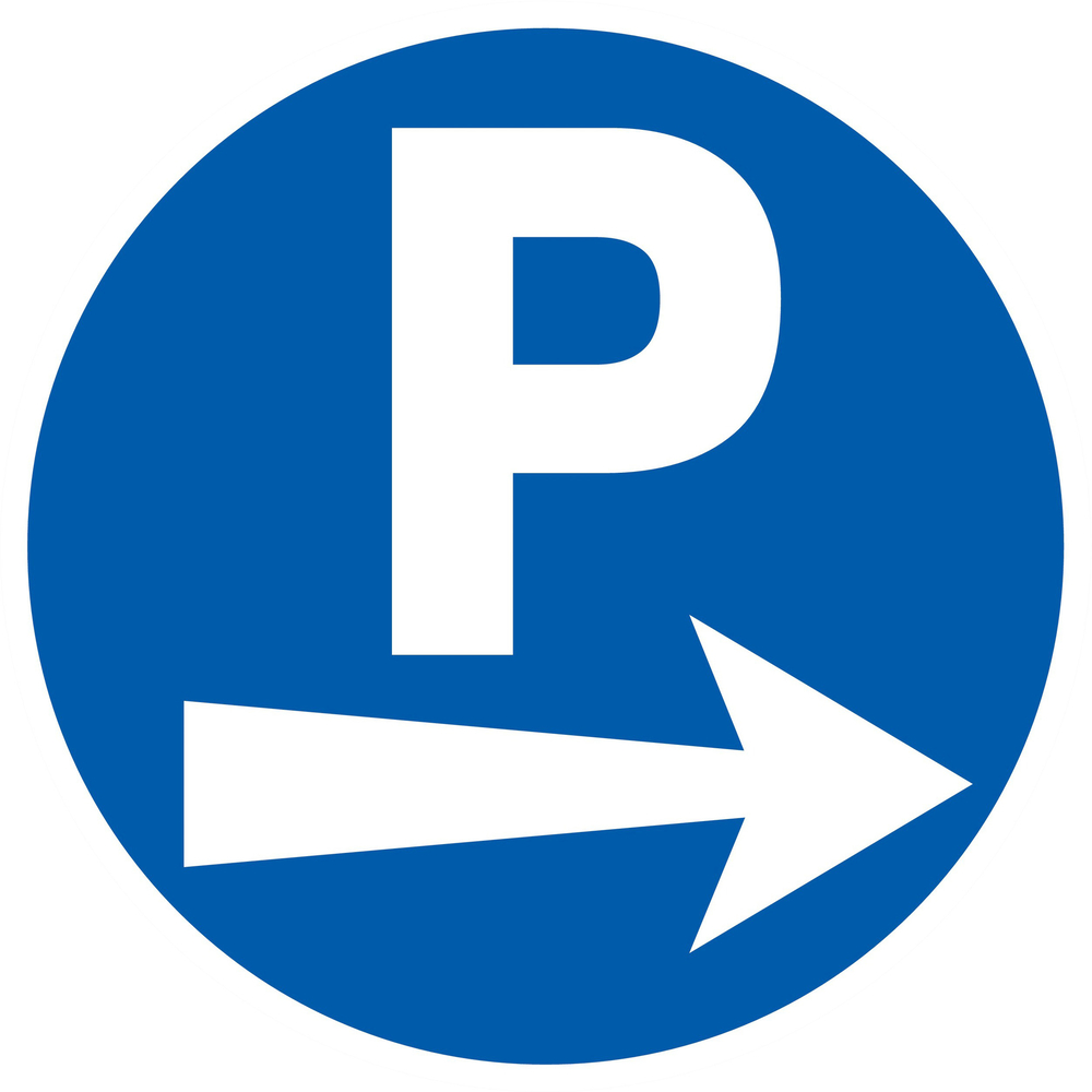 PANNEAU PARKING FLECHE A DROITE Ø420MM TALIAPLAST - 723521