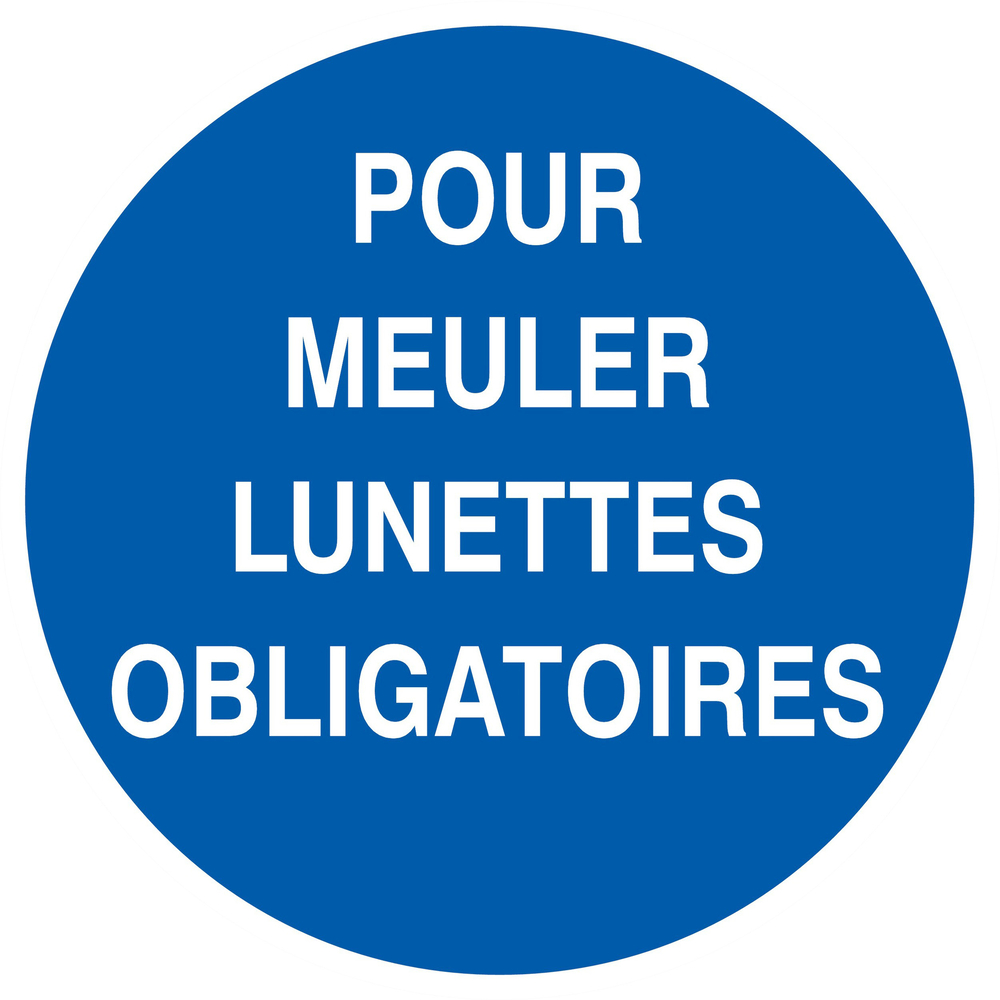 PANNEAU POUR MEULER LUNETTES OBLIGATOIRES Ø420MM TALIAPLAST - 723527