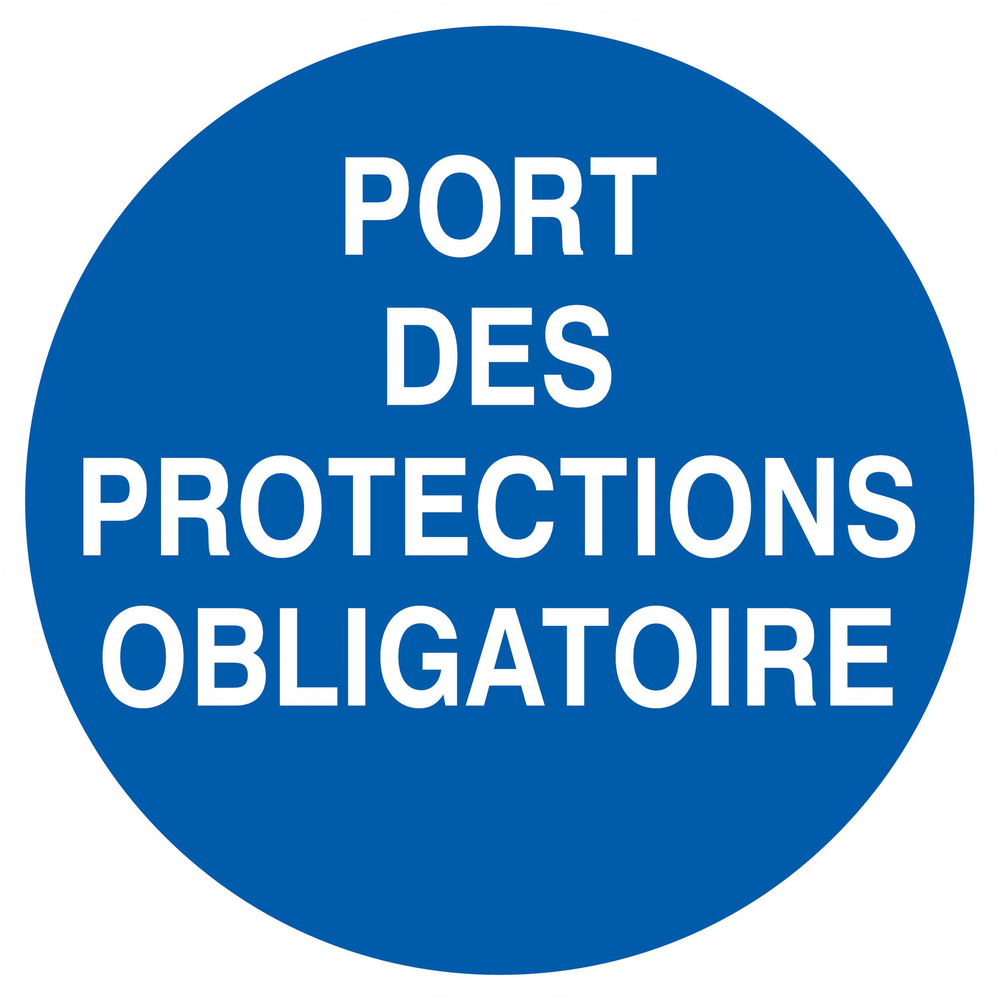 PANNEAU PORT DES PROTECTIONS OBLIGATOIRE Ø420MM TALIAPLAST - 723532