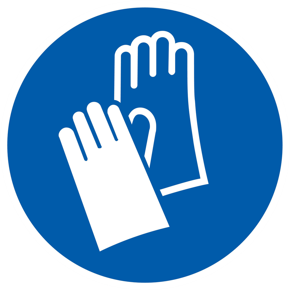 PANNEAU GANTS DE PROTECTION OBLIGATOIRES Ø420MM TALIAPLAST - 723536