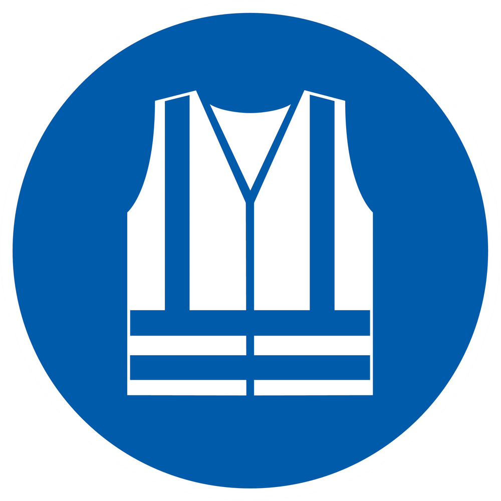 PANNEAU GILET DE SECURITE HAUTE VISIBILITE OBLIGAT. Ø420MM TALIAPLAST - 723540