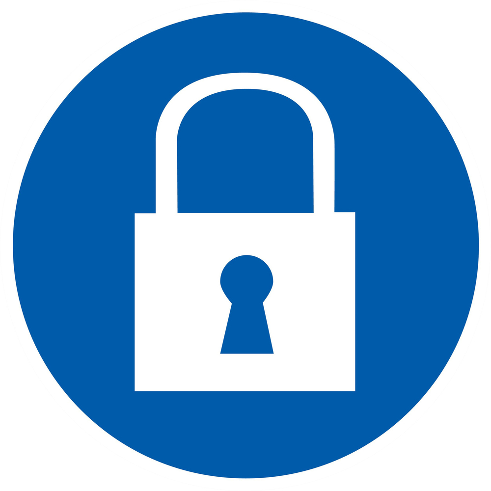 Panneau adhésif CADENAS OBLIGATOIRE Ø420MM TALIAPLAST - 723565