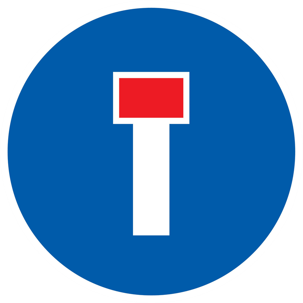 Panneau adhésif VOIE SANS ISSUE Ø420MM TALIAPLAST - 723587