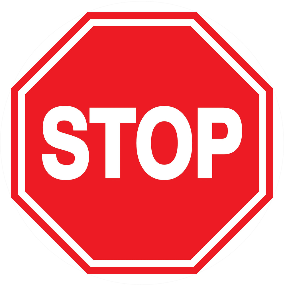 Panneau adhésif STOP Ø80MM TALIAPLAST - 724208