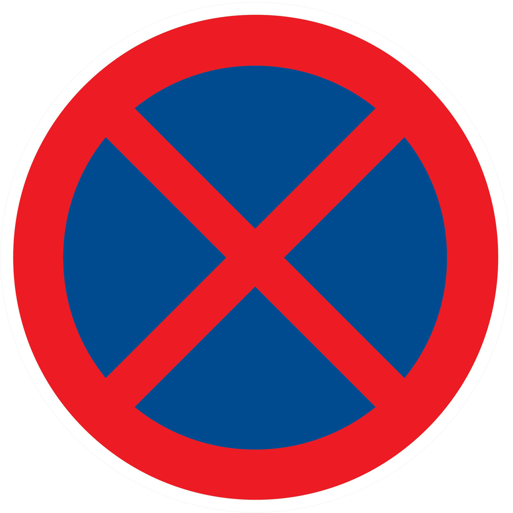 Panneau adhésif ARRET INTERDIT Ø80MM TALIAPLAST - 724214