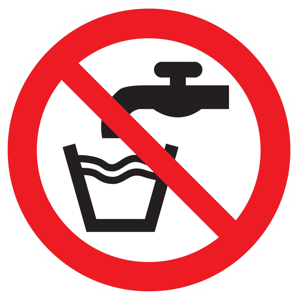 Panneau adhésif EAU NON POTABLE Ø80MM TALIAPLAST - 724258