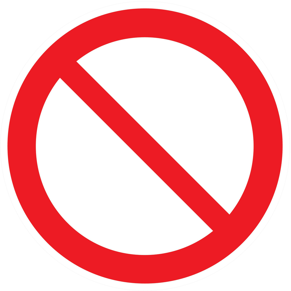 Panneau adhésif INTERDICTION Ø80MM TALIAPLAST - 724259