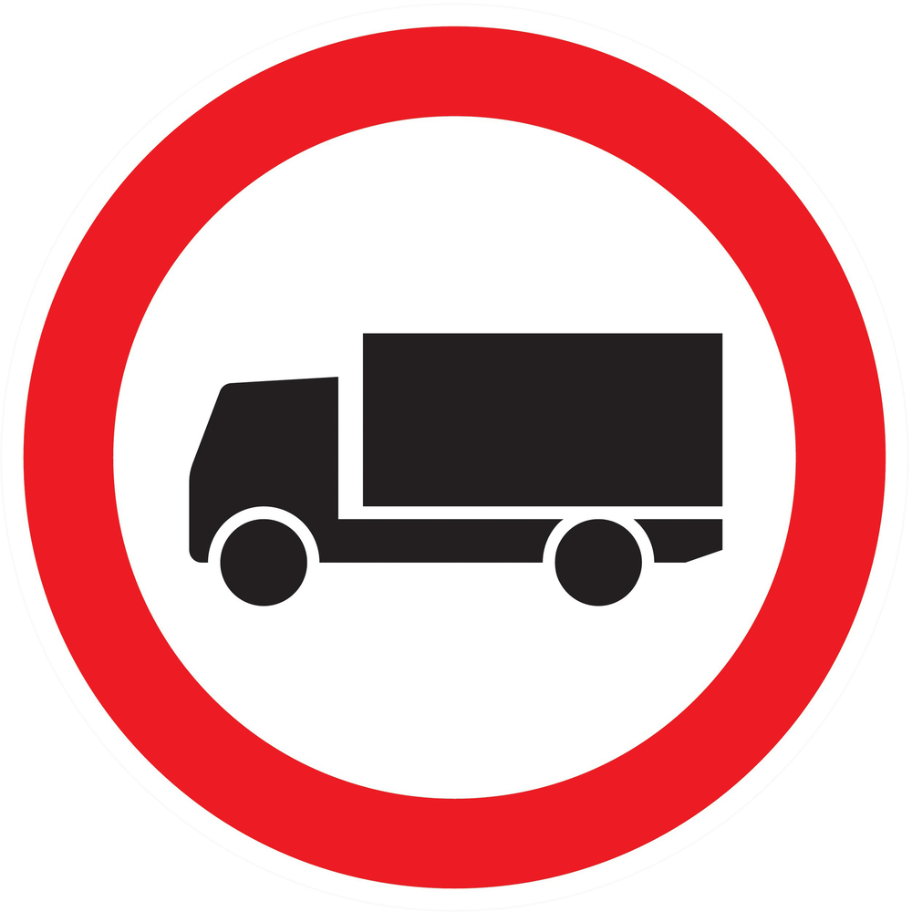 Panneau adhésif INTERDIT AUX POIDS LOURDS Ø80MM TALIAPLAST - 724284
