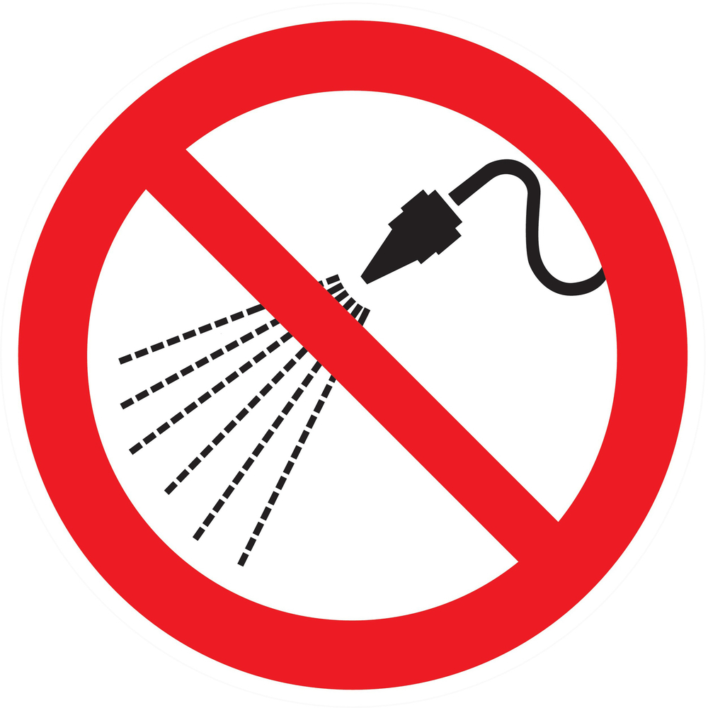 Panneau adhésif INTERDIT D'ARROSER Ø80MM TALIAPLAST - 724305