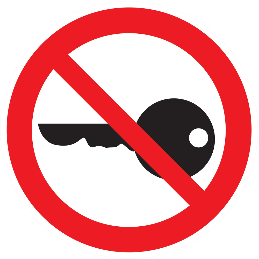 Panneau adhésif DEMARRAGE INTERDIT Ø80MM TALIAPLAST - 724323