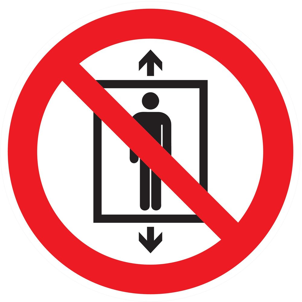 PANNEAU Adhesif Ne pas utiliser cet ascenseur TALIAPLAST - 724326