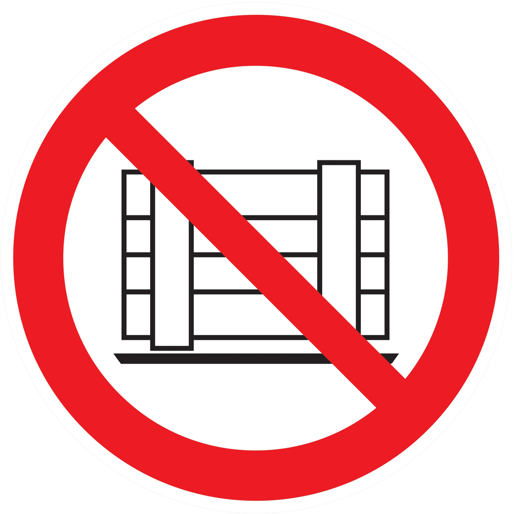 Panneau adhésif NE PAS OBSTRUER Ø80MM TALIAPLAST - 724328