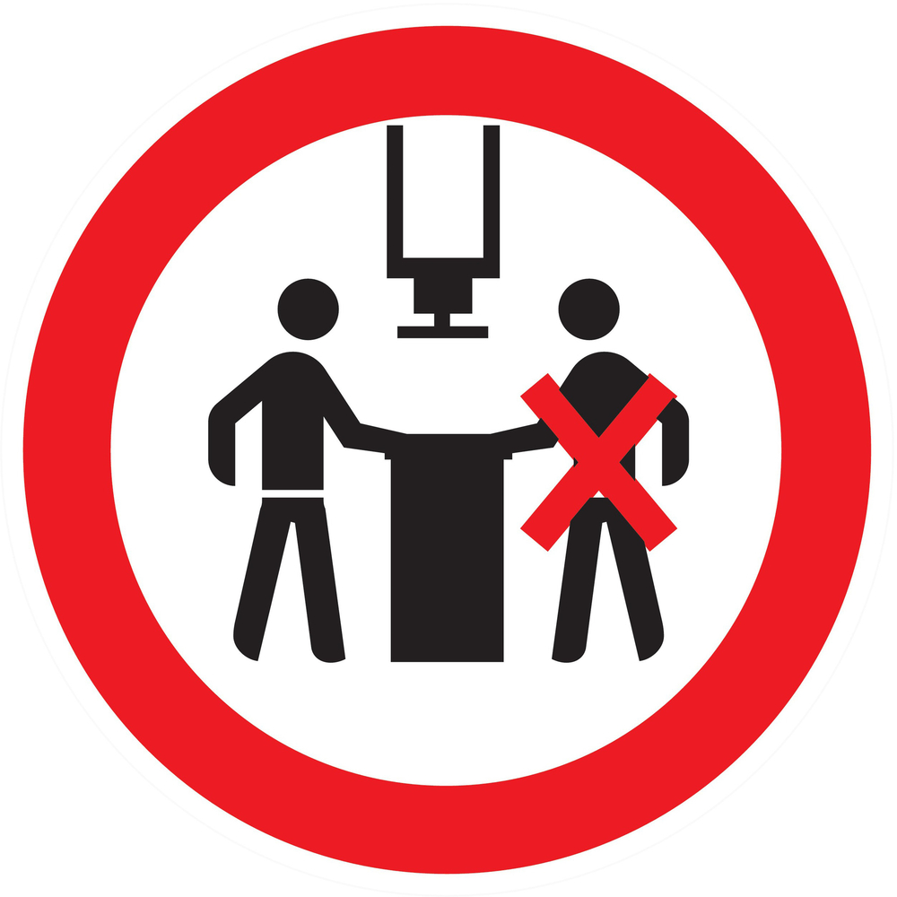 Panneau adhésif INTERDIT A PLUS D'UNE PERSONNE Ø80MM TALIAPLAST - 724332