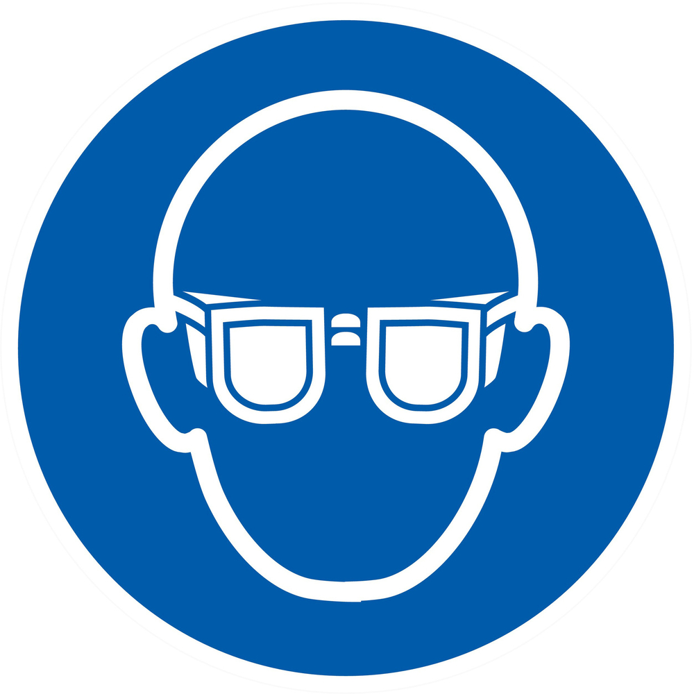 PANNEAU LUNETTES DE PROTECTION OBLIGATOIRES Ø80MM TALIAPLAST - 724503