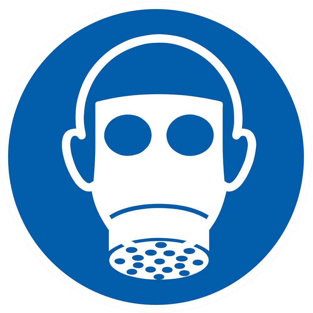 PANNEAU PROTECTION DES VOIES RESPIRATOIRES OBLIGAT. Ø80MM TALIAPLAST - 724511