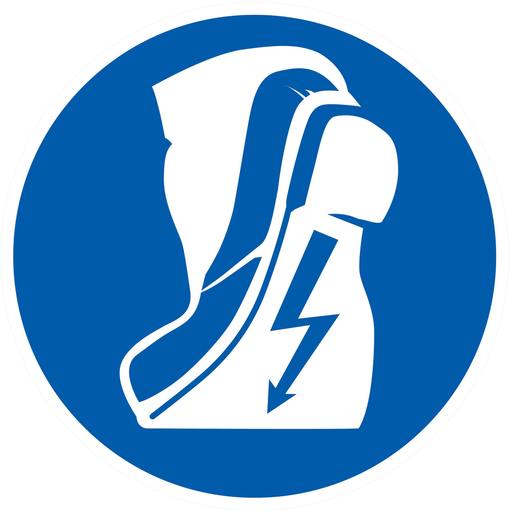 Panneau adhésif CHAUSSURES ISOLANTES OBLIGATOIRES Ø80MM TALIAPLAST - 724516