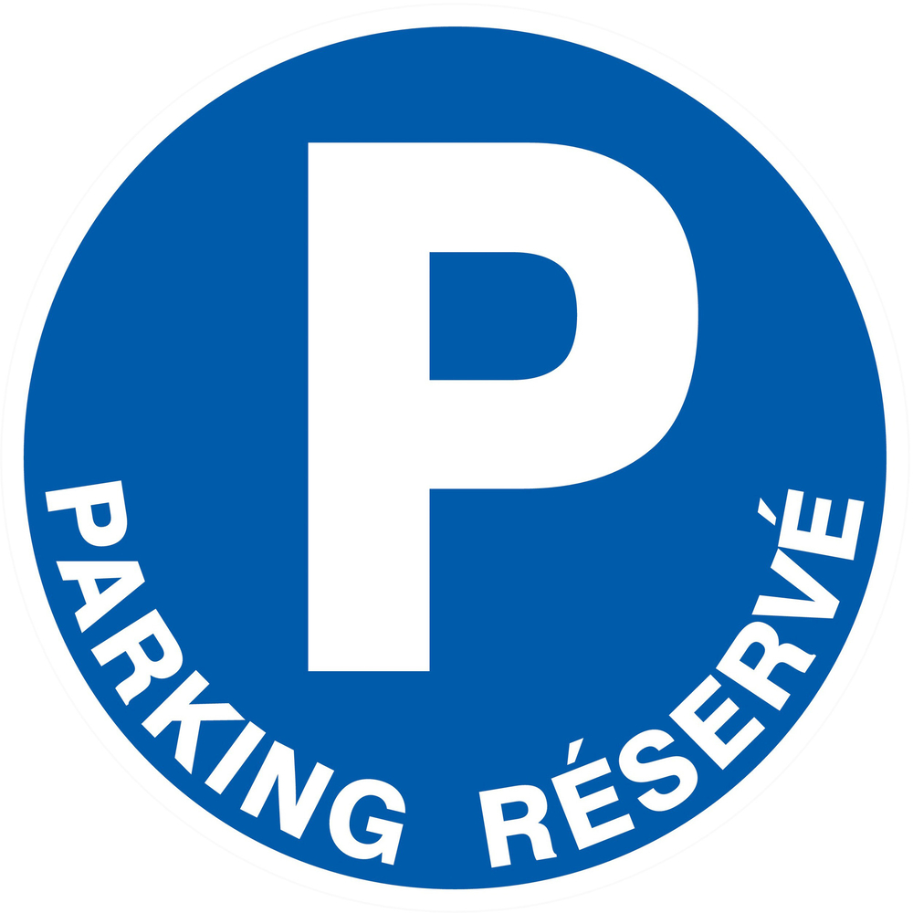 PANNEAU PARKING RESERVE Ø80MM TALIAPLAST - 724519