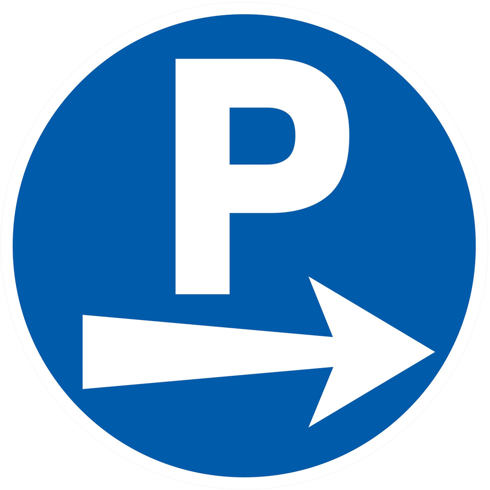 PANNEAU PARKING FLECHE A DROITE Ø80MM TALIAPLAST - 724522