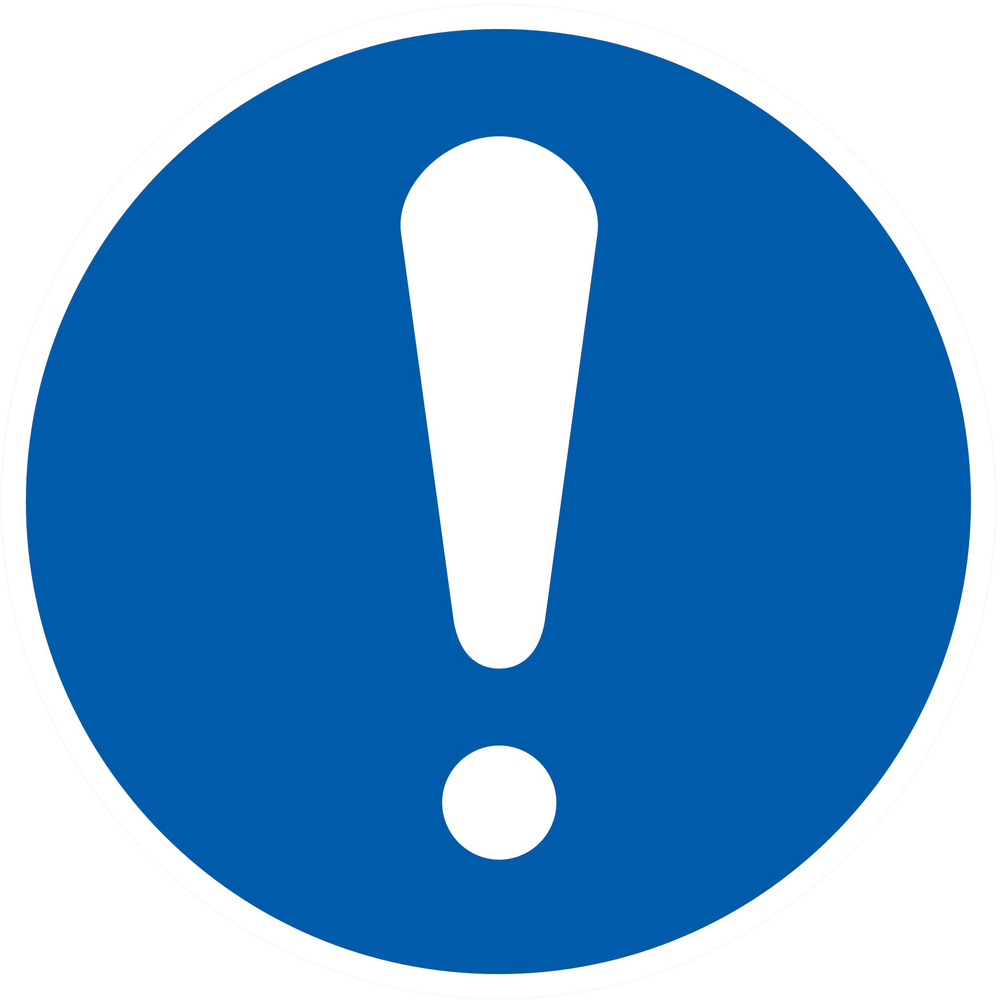 PANNEAU OBLIGATION, SIGNAL GENERAL Ø80MM TALIAPLAST - 724526