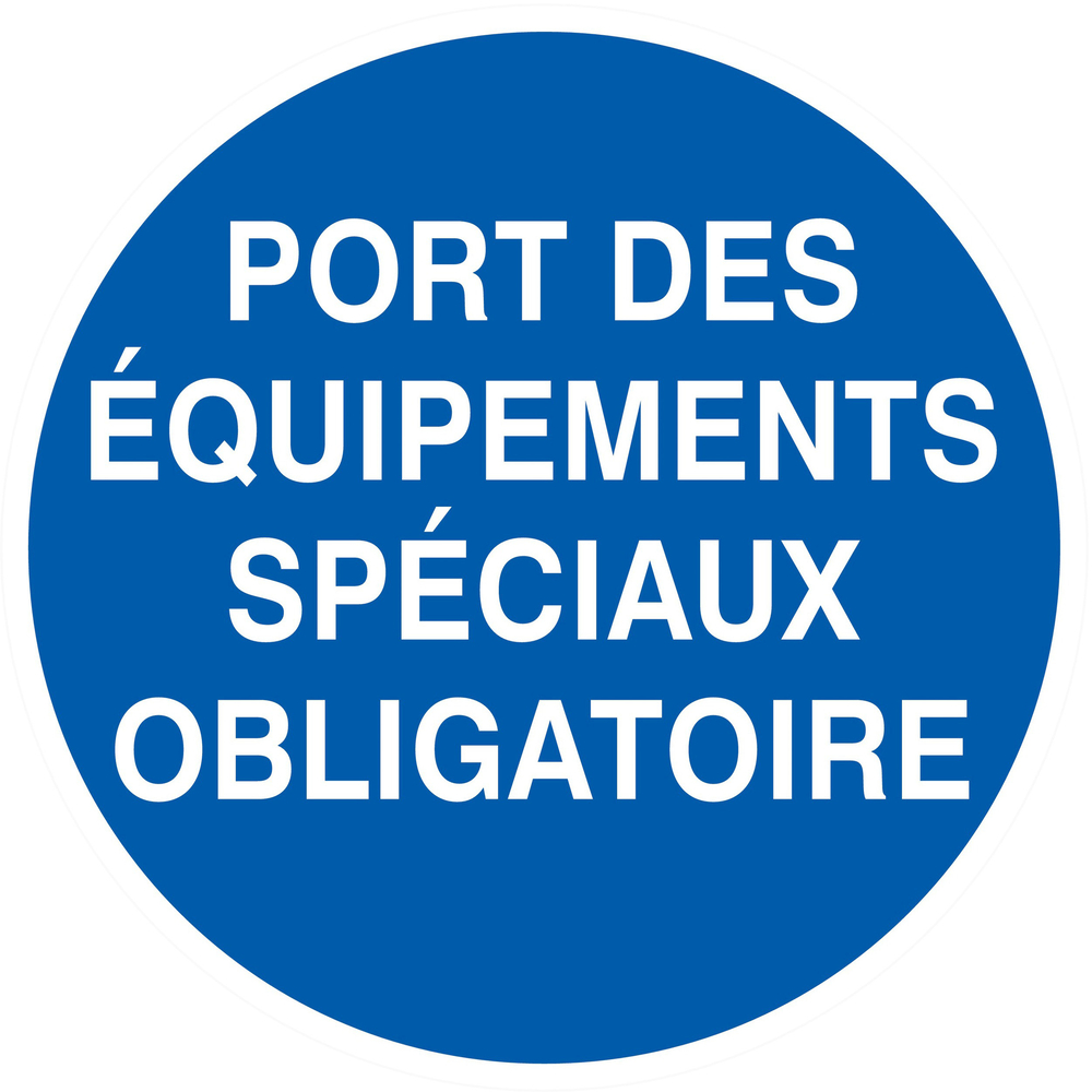 PANNEAU PORT DES EQUIPEMENTS SPECIAUX OBLIGATOIRE Ø80MM TALIAPLAST - 724530