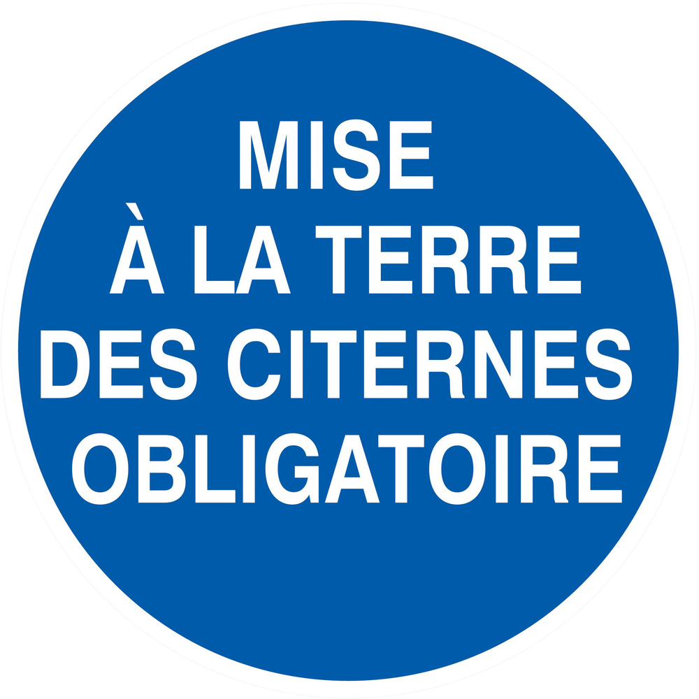 PANNEAU MISE A LA TERRE DES CITERNES OBLIGATOIRE Ø80MM TALIAPLAST - 724532
