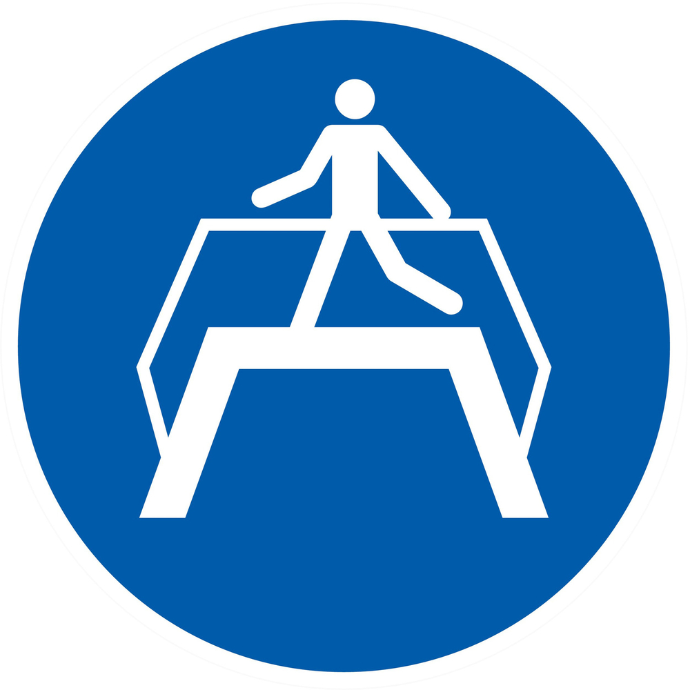 PANNEAU UTILISER LA PASSERELLE Ø80MM TALIAPLAST - 724536