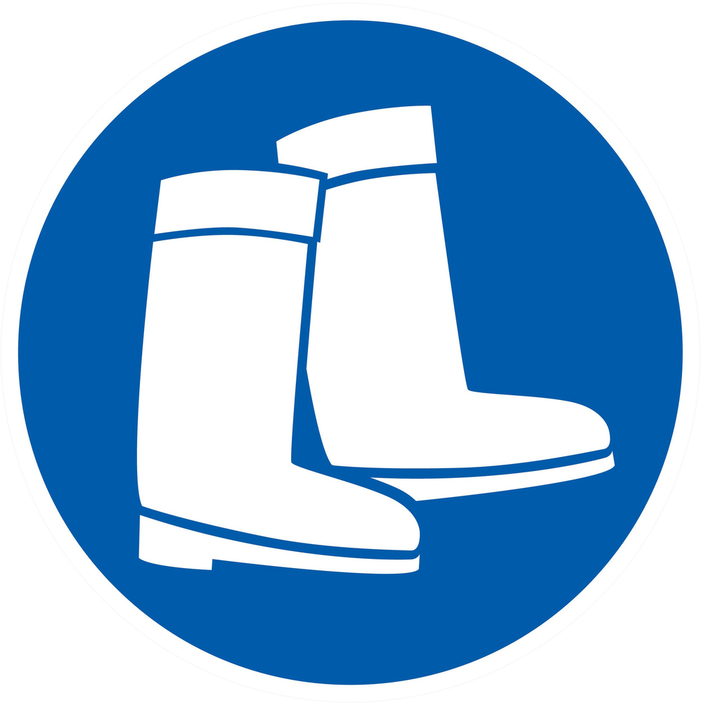 Panneau adhésif BOTTES OBLIGATOIRES Ø80MM TALIAPLAST - 724554