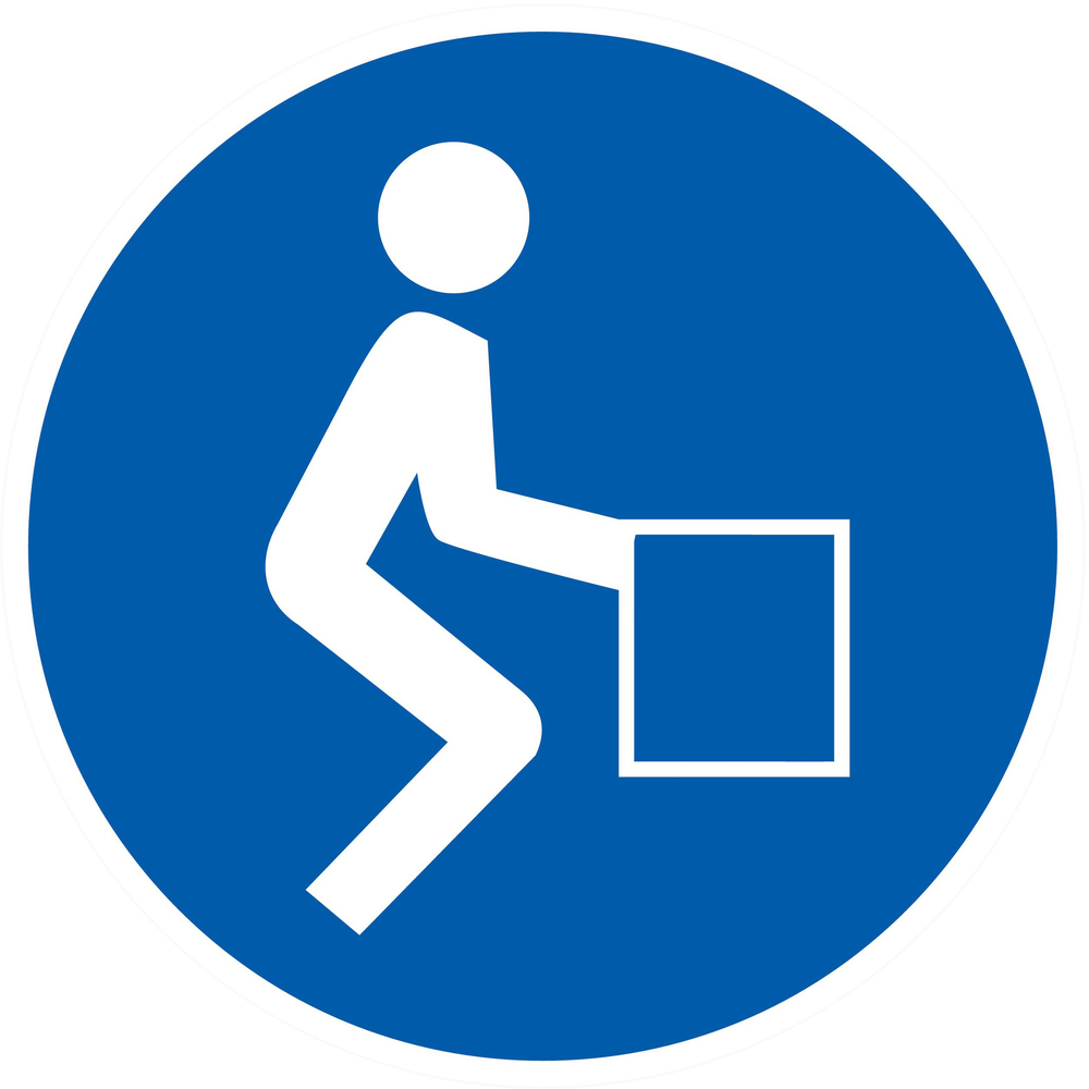 Panneau adhésif BONNE POSITION POUR SOULEVER Ø80MM TALIAPLAST - 724558