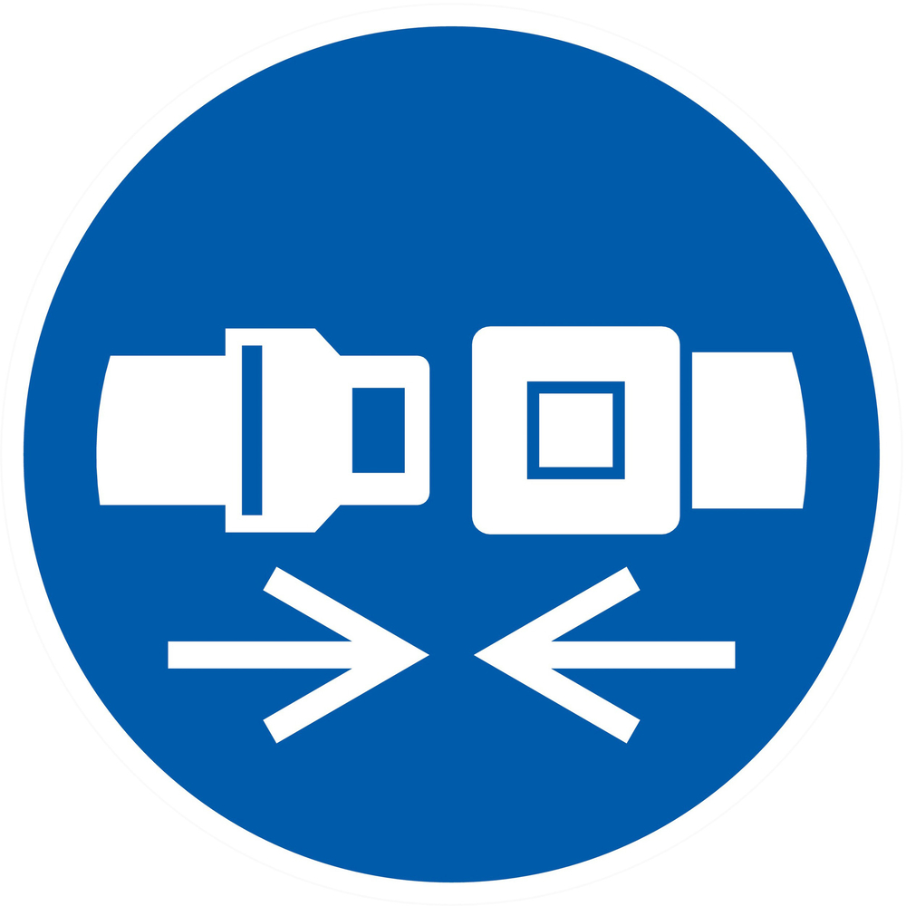 PANNEAU ATTACHER LA CEINTURE DE SECURITE Ø80MM TALIAPLAST - 724560