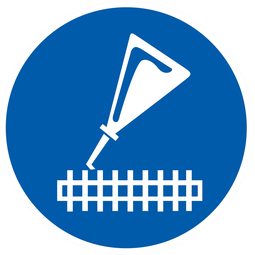 Panneau adhésif HUILER LES COUTEAUX OBLIGATOIRE Ø80MM TALIAPLAST - 724573