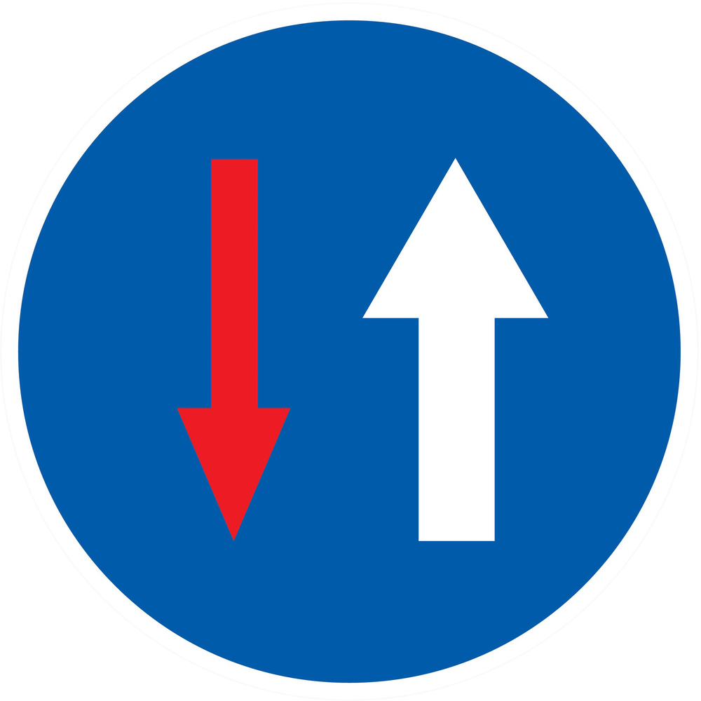 Panneau adhésif VOUS AVEZ LA PRIORITE Ø80MM TALIAPLAST - 724585