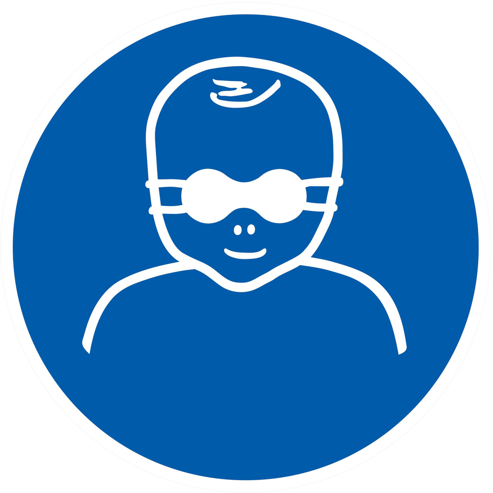 PANNEAU PROTECTION OPAQUE DES YEUX OBLIGAT. P/ ENFANTS Ø80MM TALIAPLAST - 724596