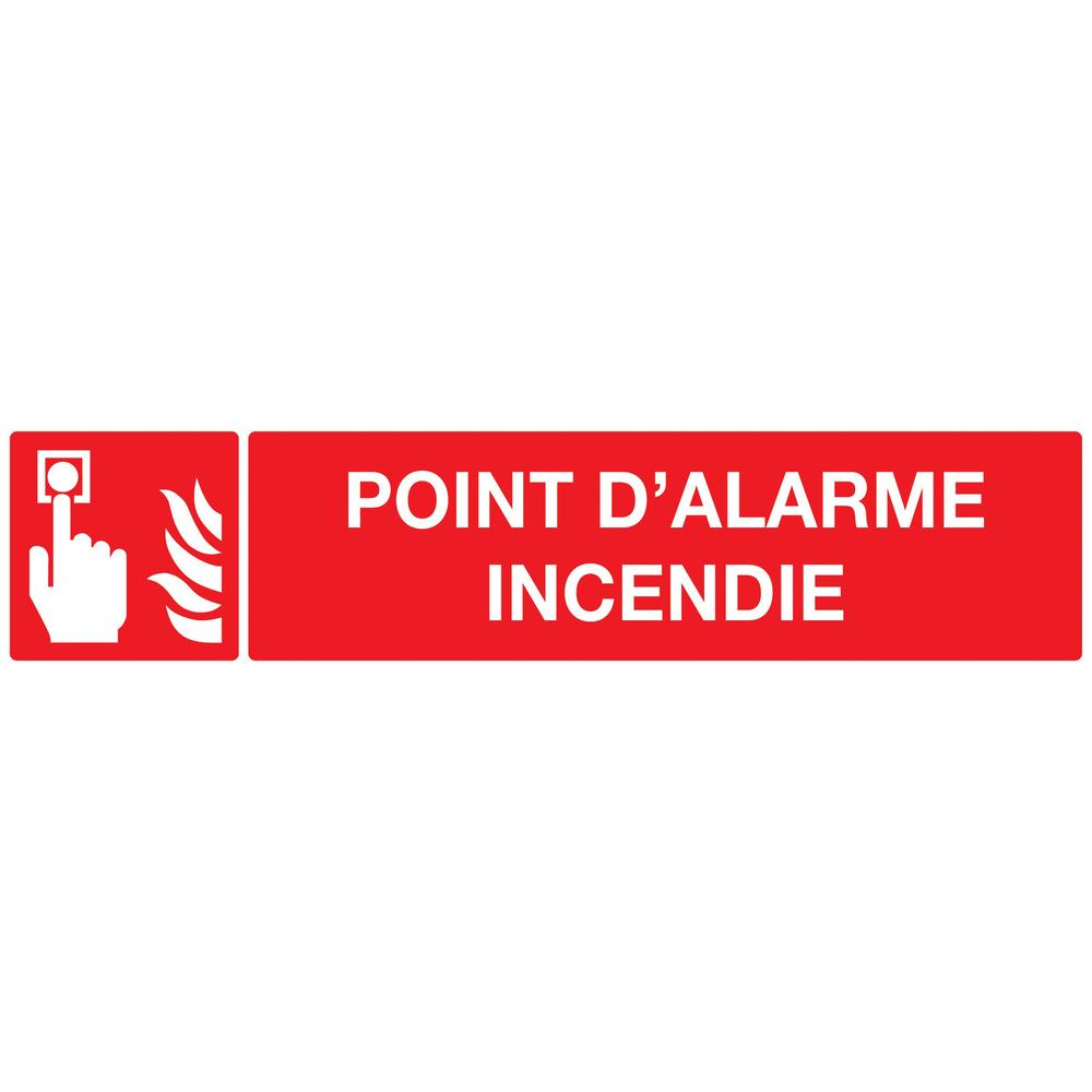 PANNEAU POINT D'ALARME INCENDIE 330X75MM TALIAPLAST - 725103