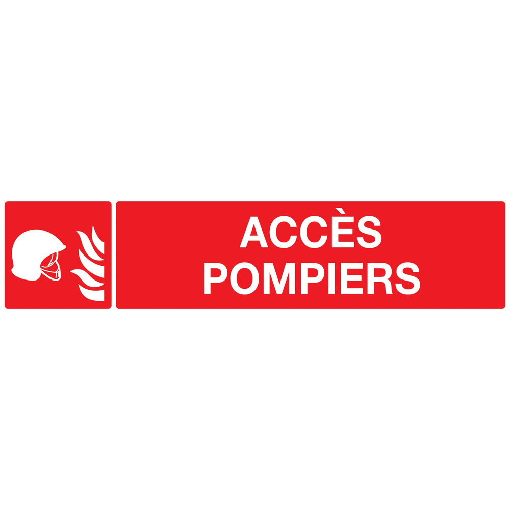 PANNEAU ACCES POMPIERS 330X75MM TALIAPLAST - 725105