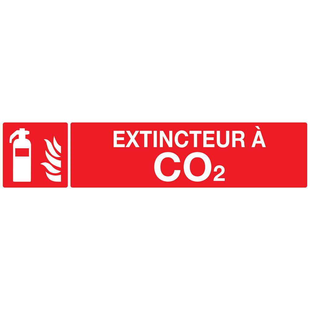 PANNEAU EXTINCTEUR A CO2 330X75MM TALIAPLAST - 725107
