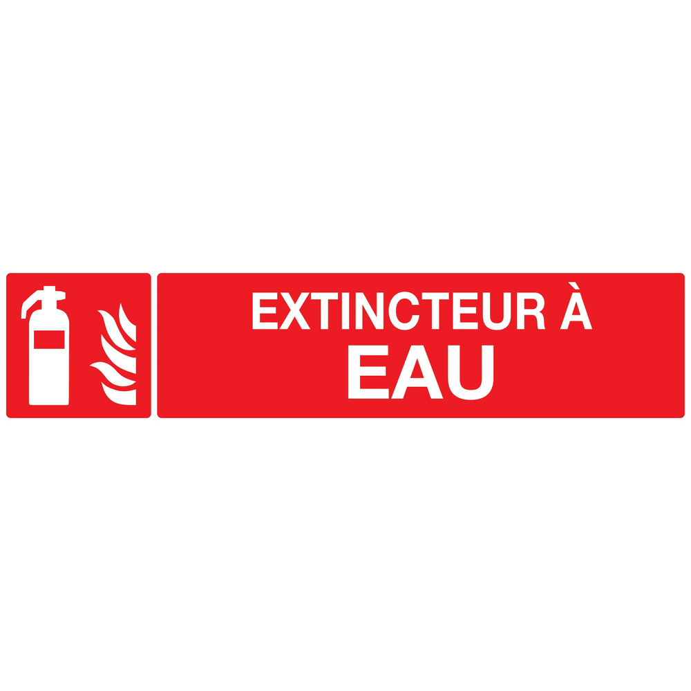 PANNEAU EXTINCTEUR A EAU 330X75MM TALIAPLAST - 725108