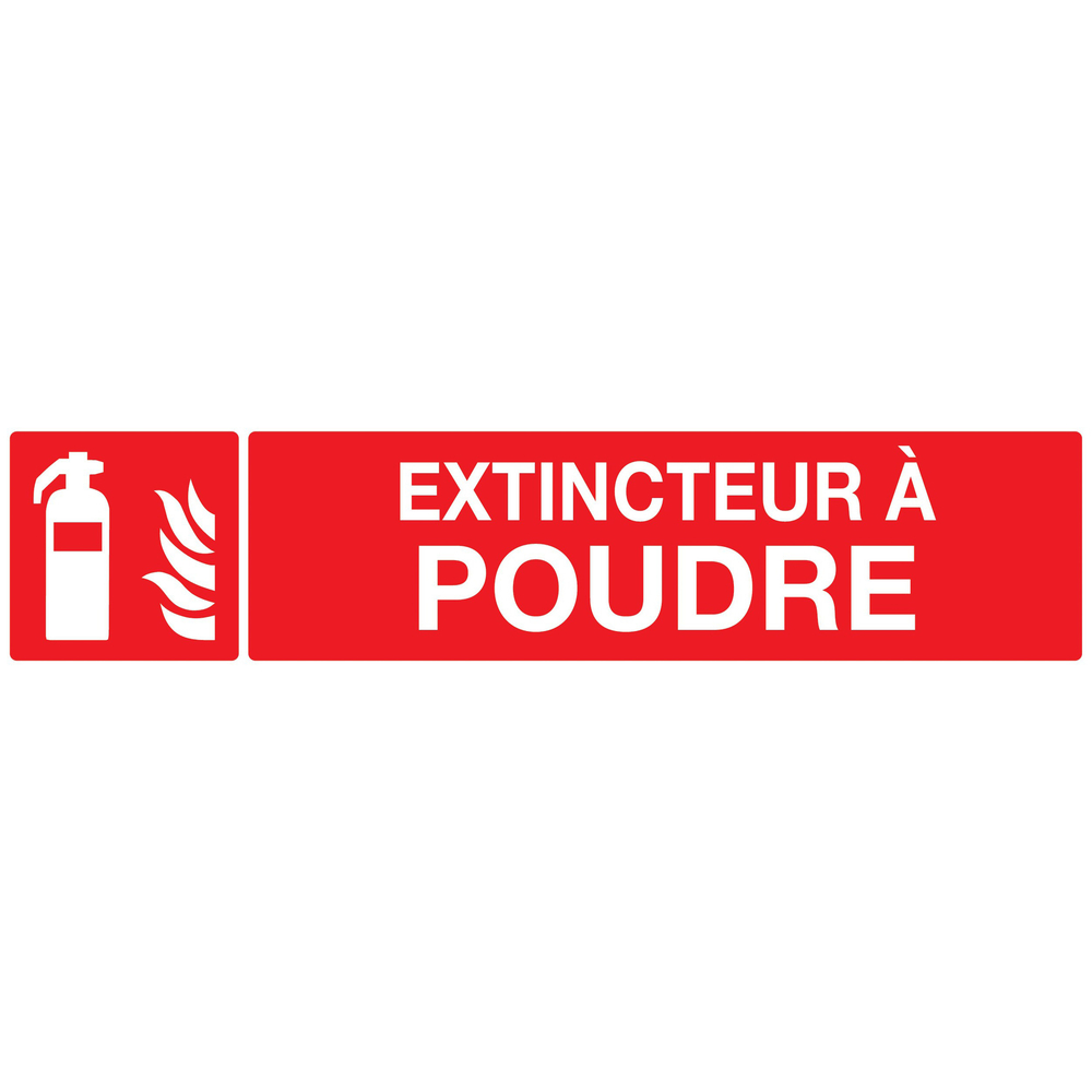 PANNEAU EXTINCTEUR A POUDRE 330X75MM TALIAPLAST - 725109