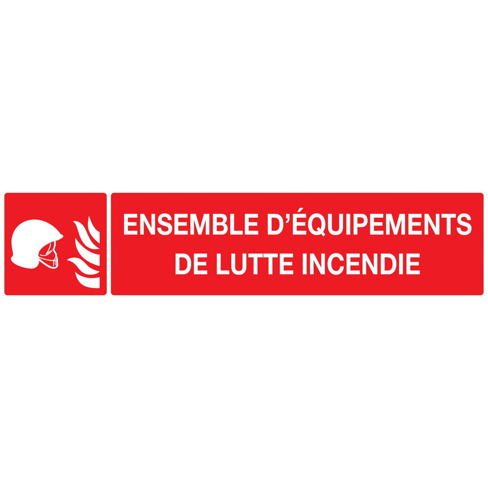 PANNEAU EQUIPEMENTS DE LUTTE CONTRE L'INCENDIE 330X75MM TALIAPLAST - 725112