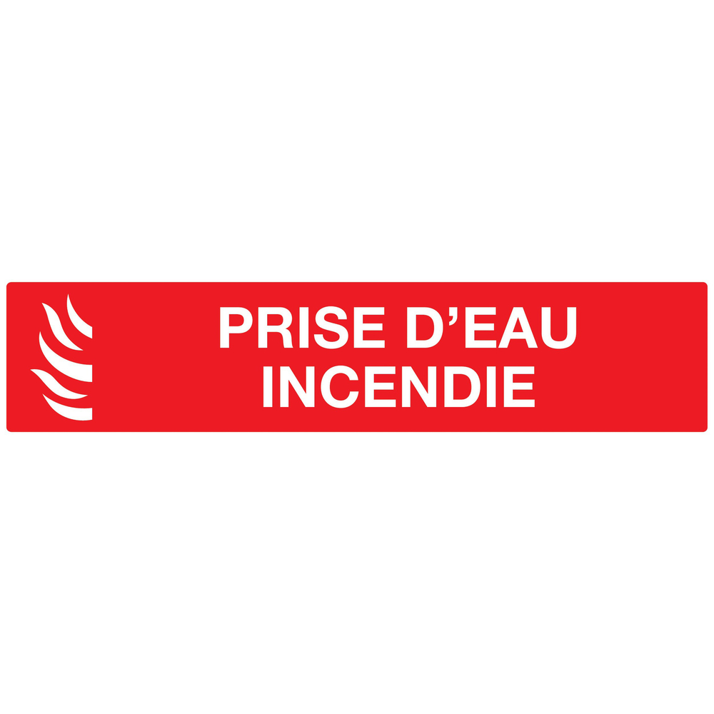 PANNEAU ADHESIF PRISE D'EAU INCENDIE 330X75MM TALIAPLAST - 725113