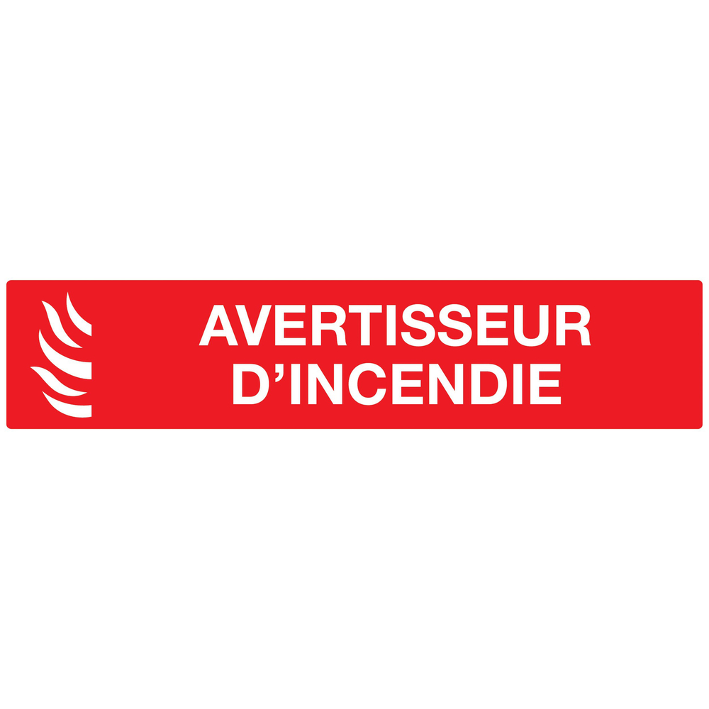 PANNEAU AVERTISSEUR D' INCENDIE 330X75MM TALIAPLAST - 725115