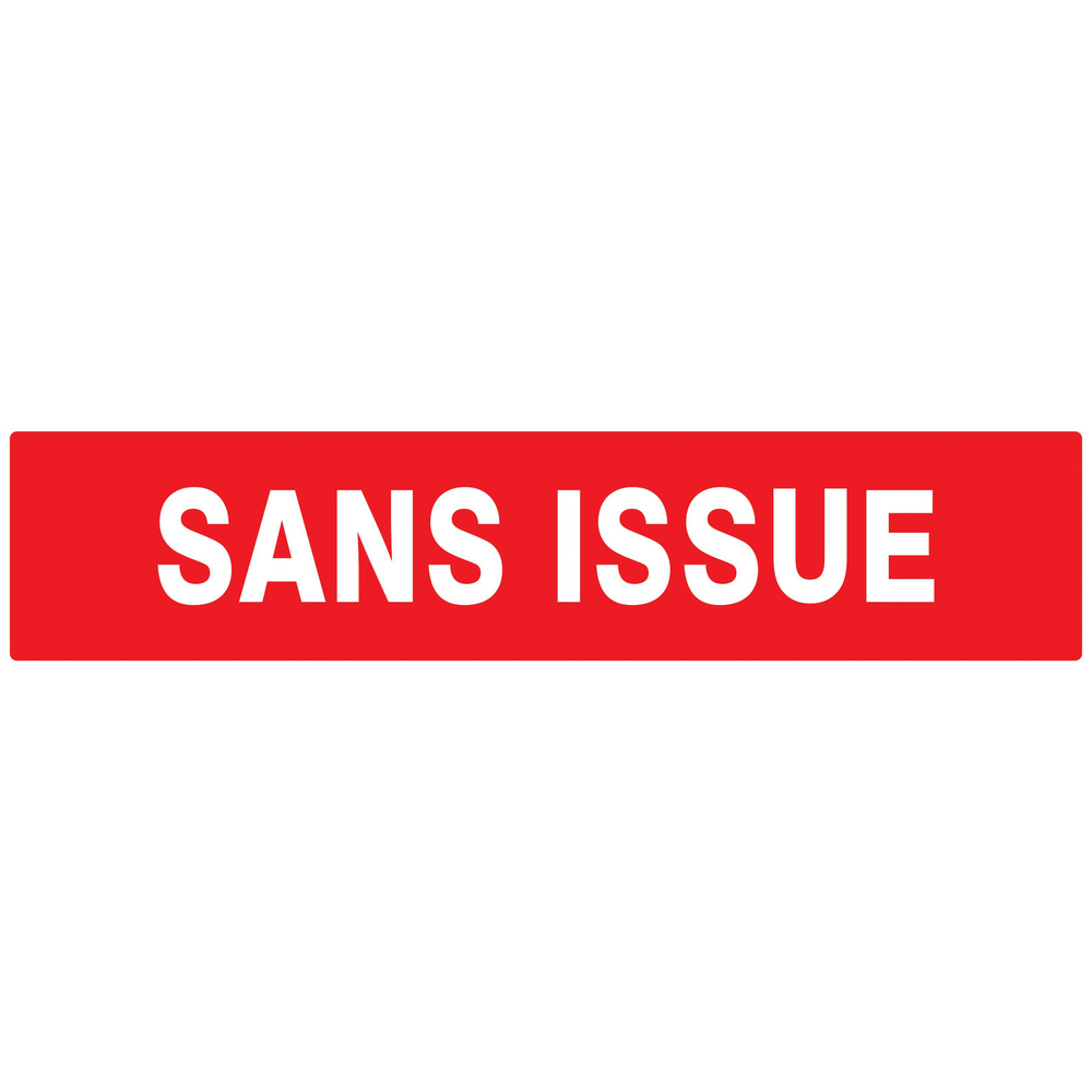 PANNEAU SANS ISSUE (INCENDIE) 330X75MM TALIAPLAST - 725124