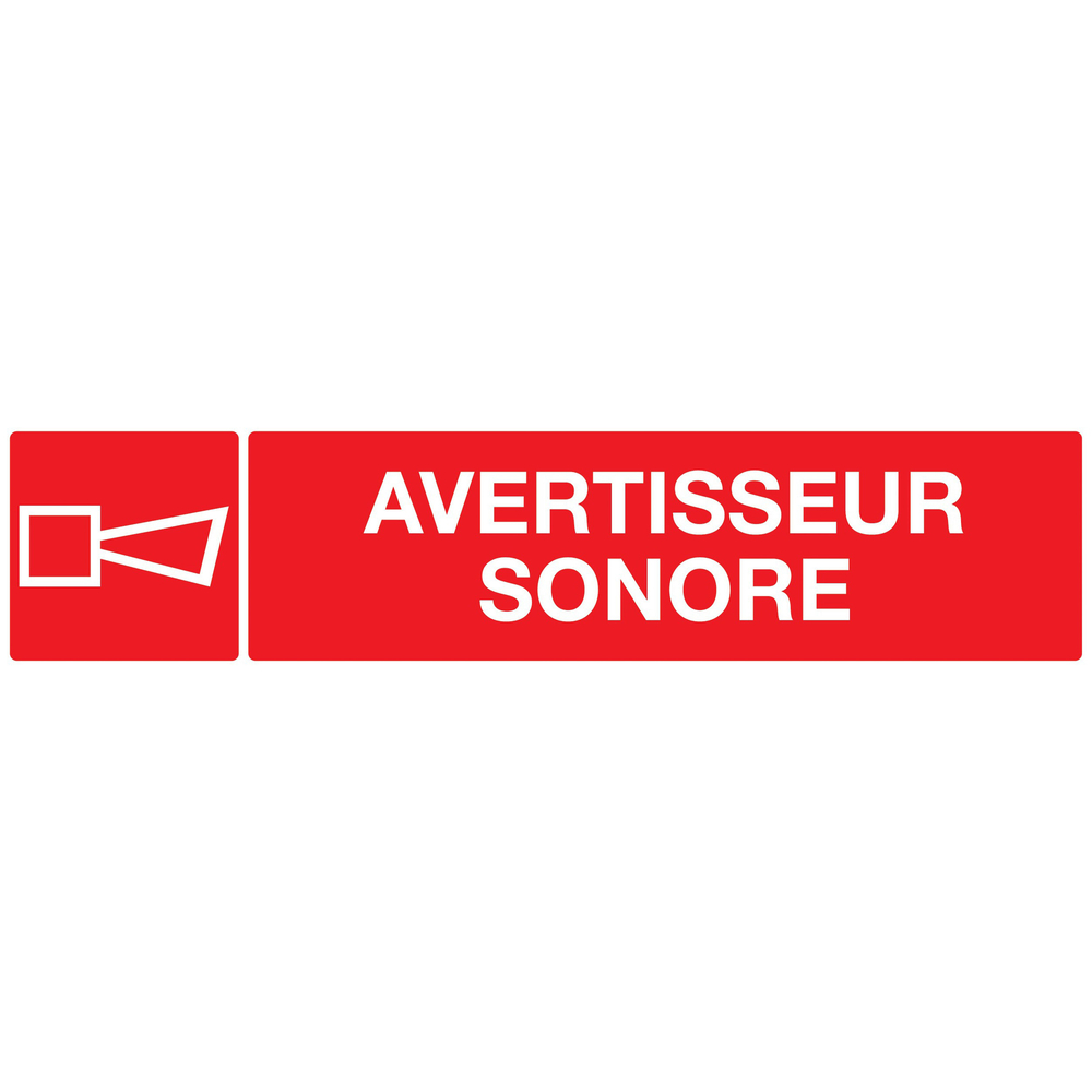 PANNEAU AVERTISSEUR SONORE 330X75MM TALIAPLAST - 725127