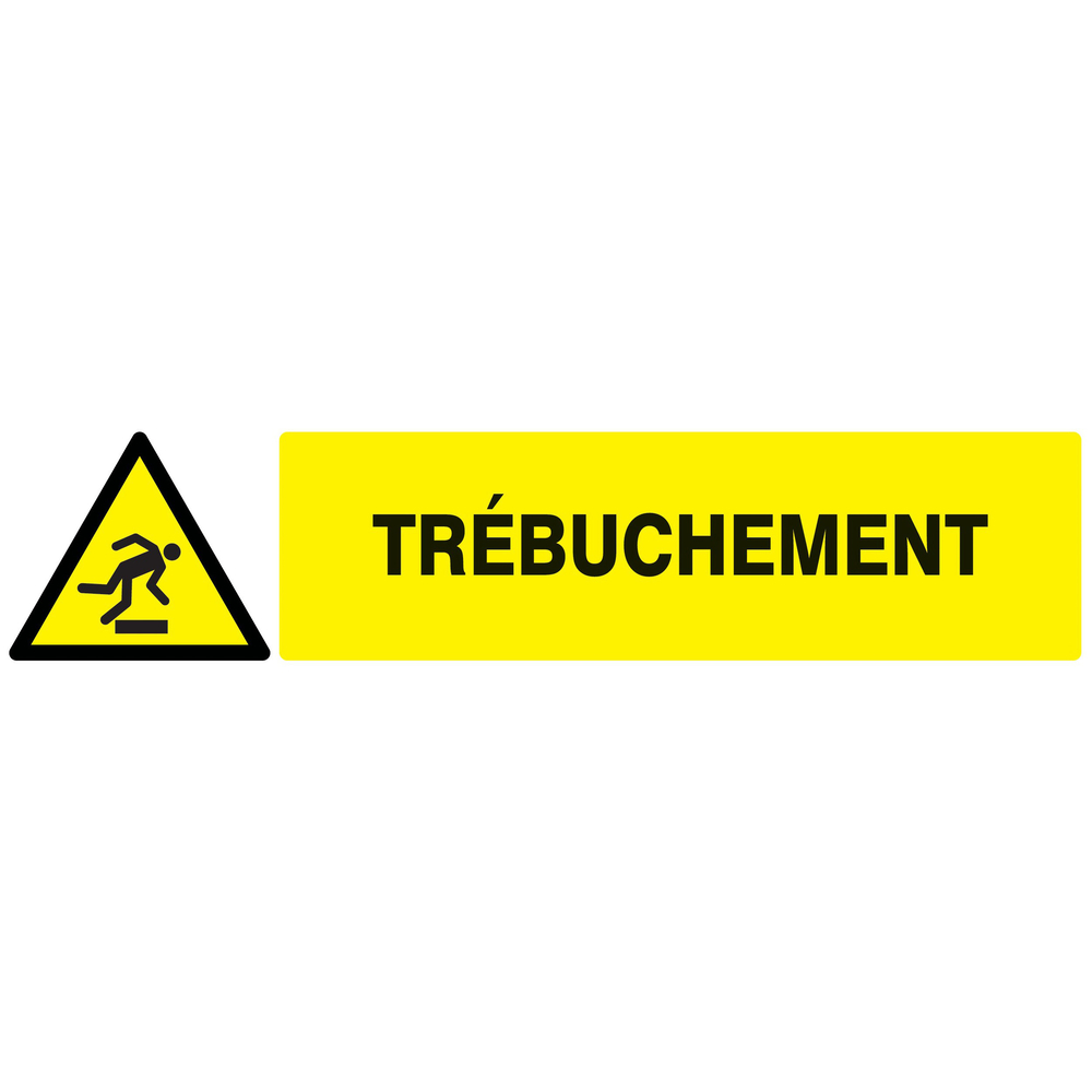 Panneau adhésif DANGER, TREBUCHEMENT 330X75MM TALIAPLAST - 725328