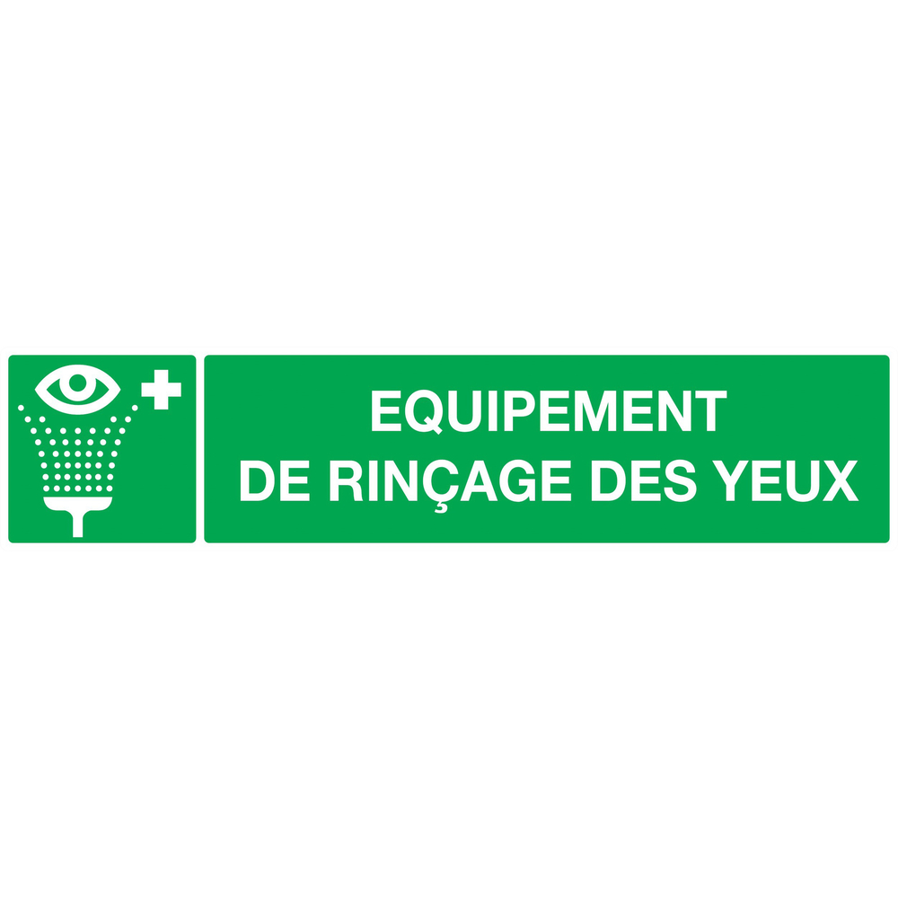 PANNEAU EQUIPEMENT DE RINCAGE DES YEUX 330X75MM TALIAPLAST - 725410
