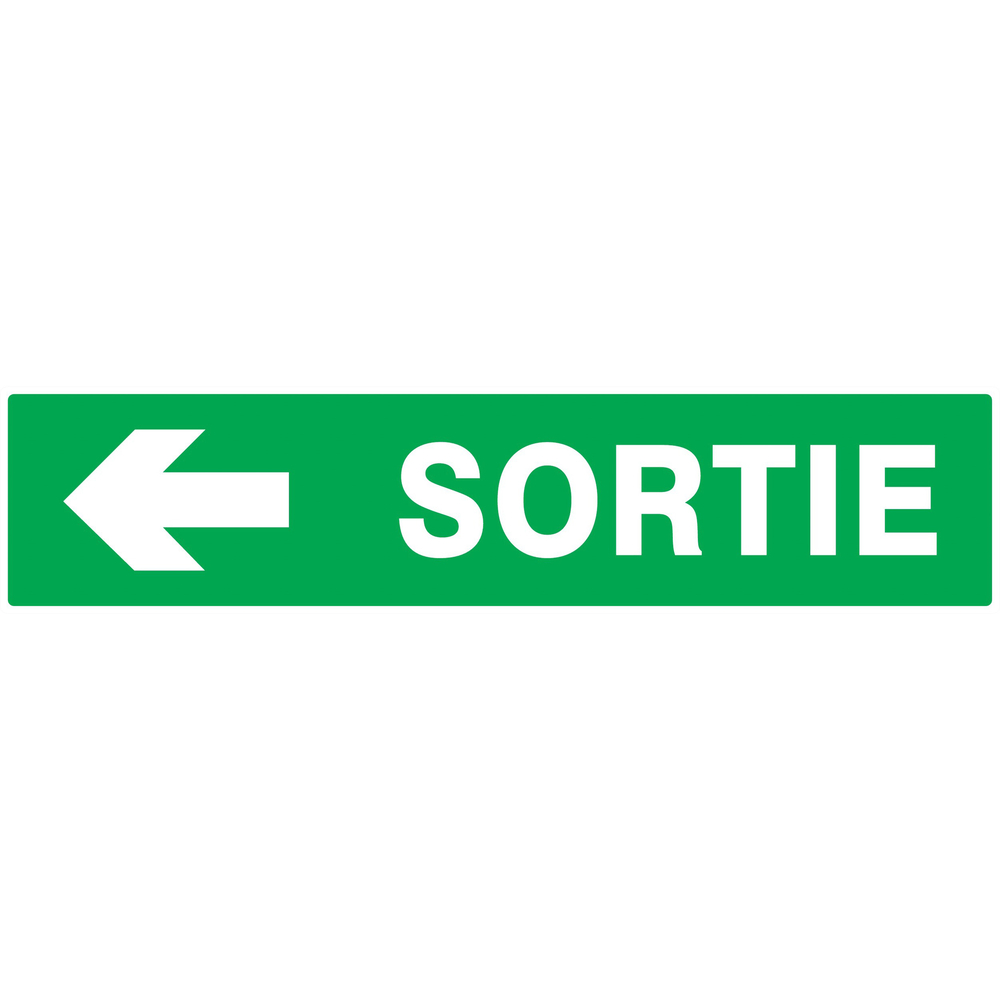 PANNEAU SORTIE FLECHE A GAUCHE 330X75MM TALIAPLAST - 725418